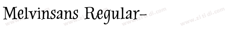 Melvinsans Regular字体转换
